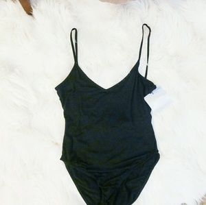 NWT Black Cami Bodysuit from Missguided
